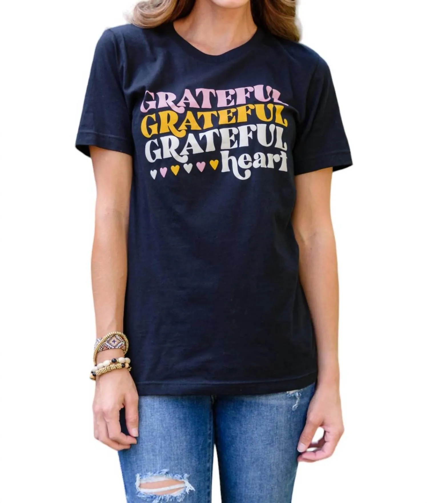 123 Amore - Grateful Heart Graphic T-Shirt