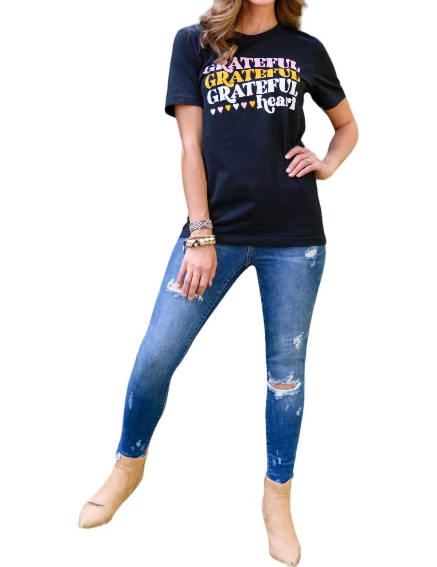 123 Amore - Grateful Heart Graphic T-Shirt