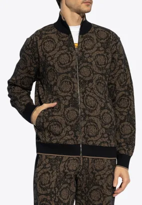 Barocco Jacquard Reversible Zip-Up Jacket