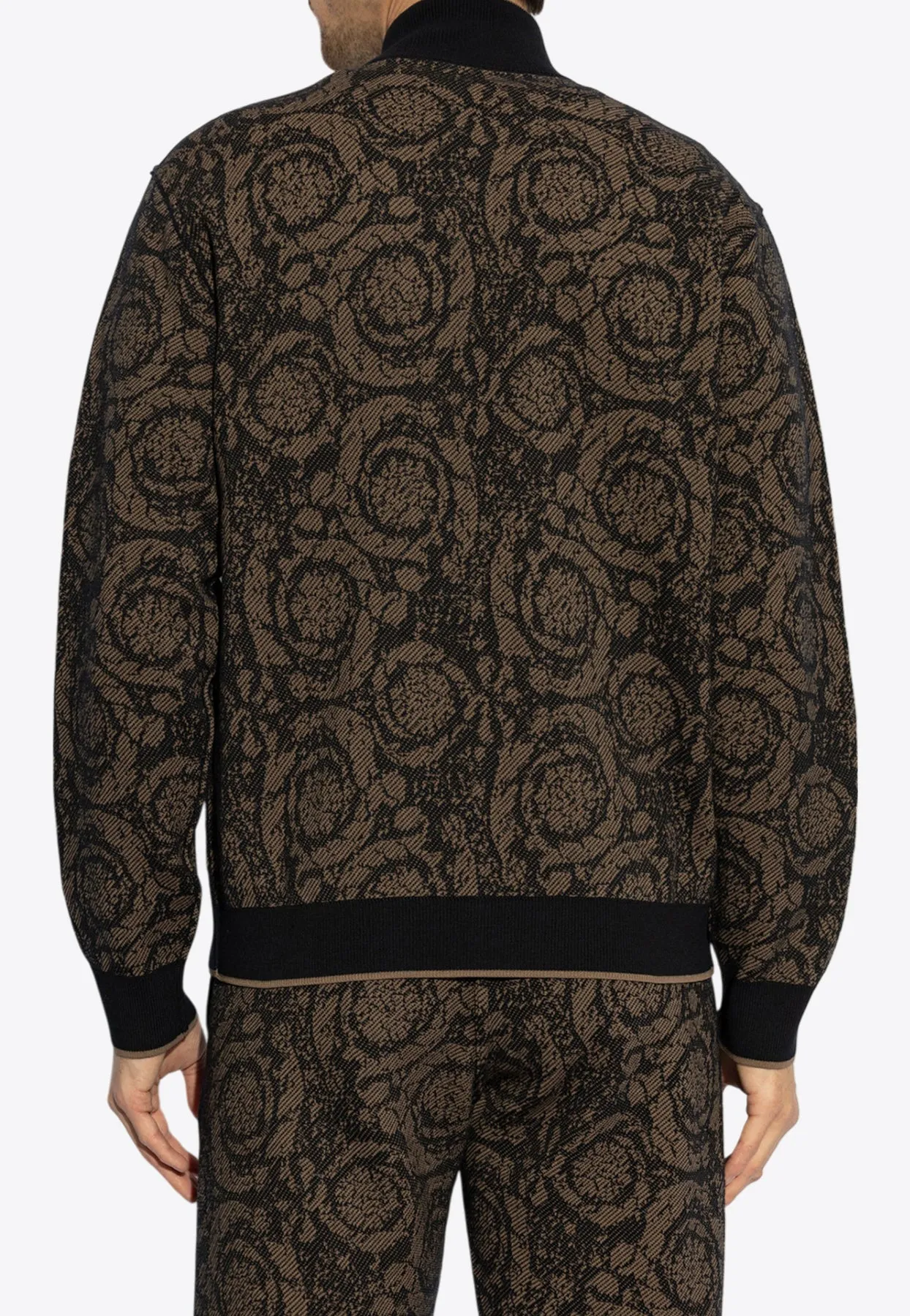 Barocco Jacquard Reversible Zip-Up Jacket