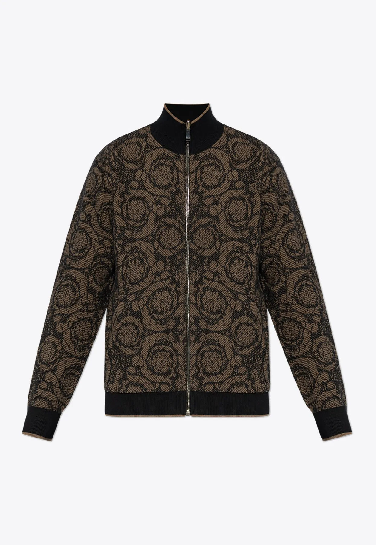 Barocco Jacquard Reversible Zip-Up Jacket