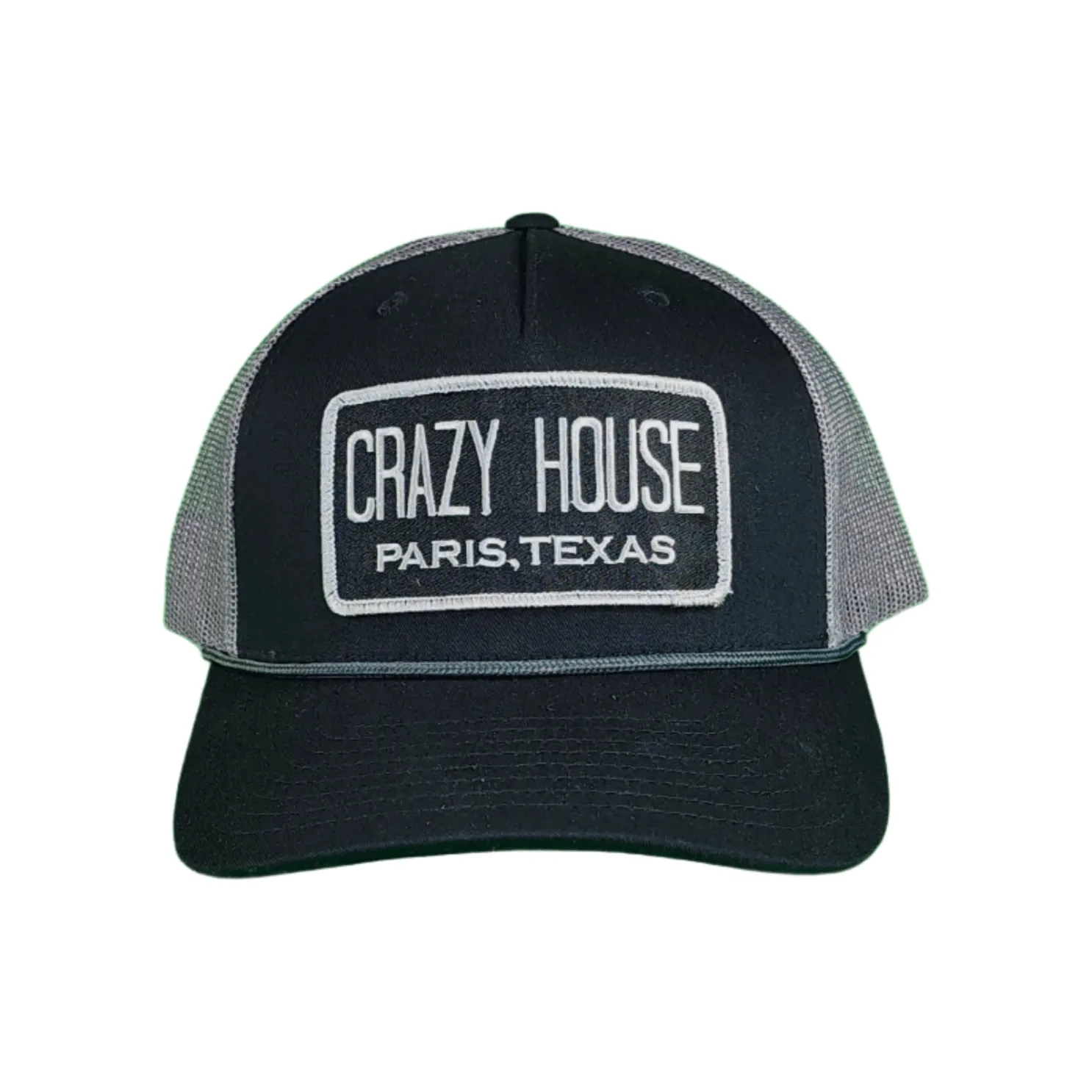 Black Snapback with Black Billboard Patch