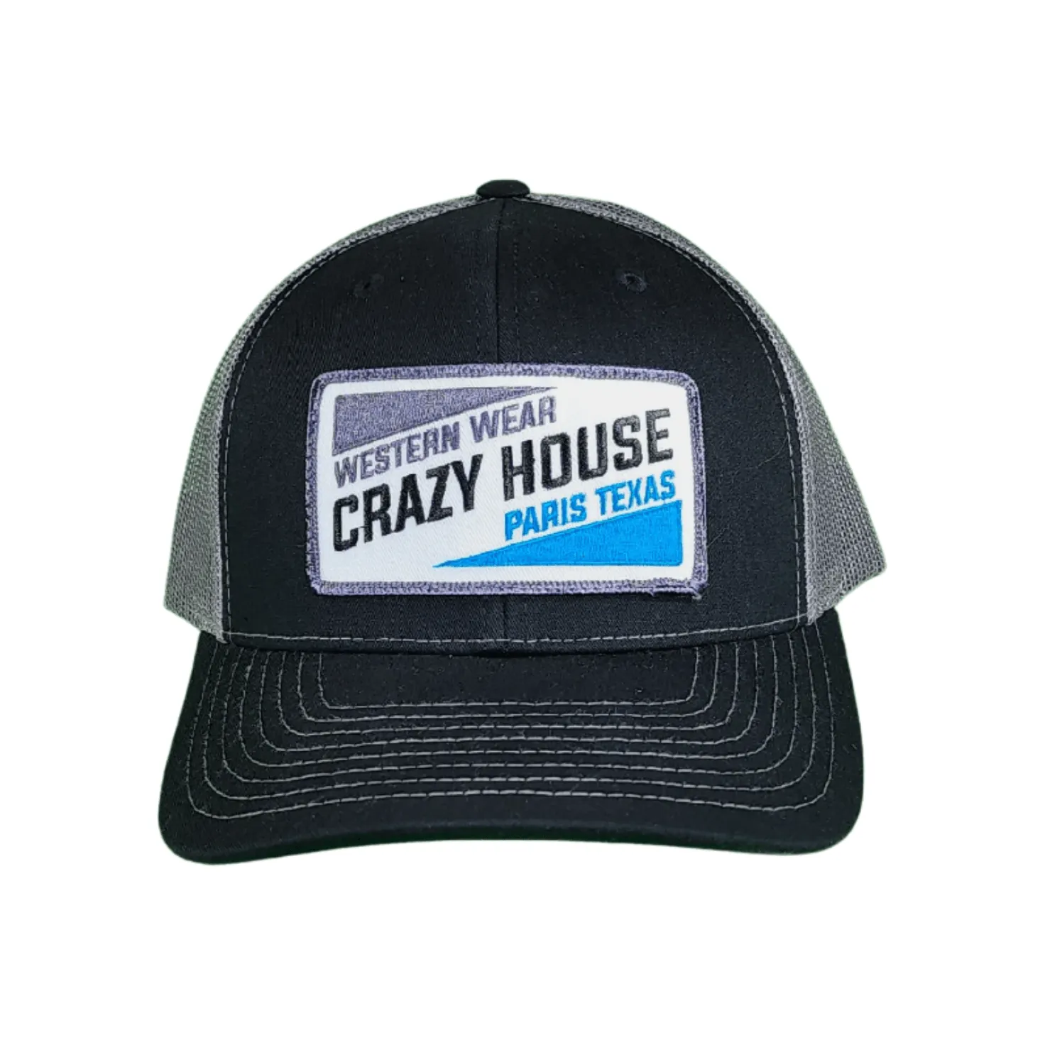 Black Snapback with Diagonal Crazy House Patch