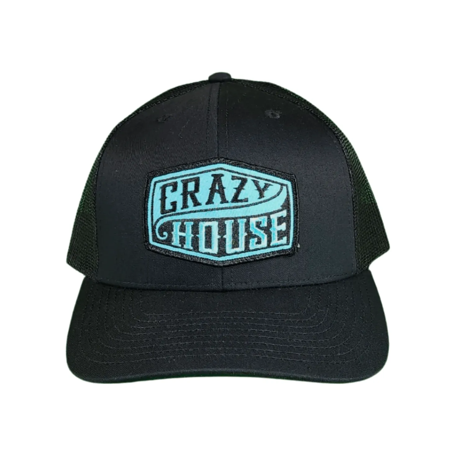 Black Snapback with Turquoise CH Patch