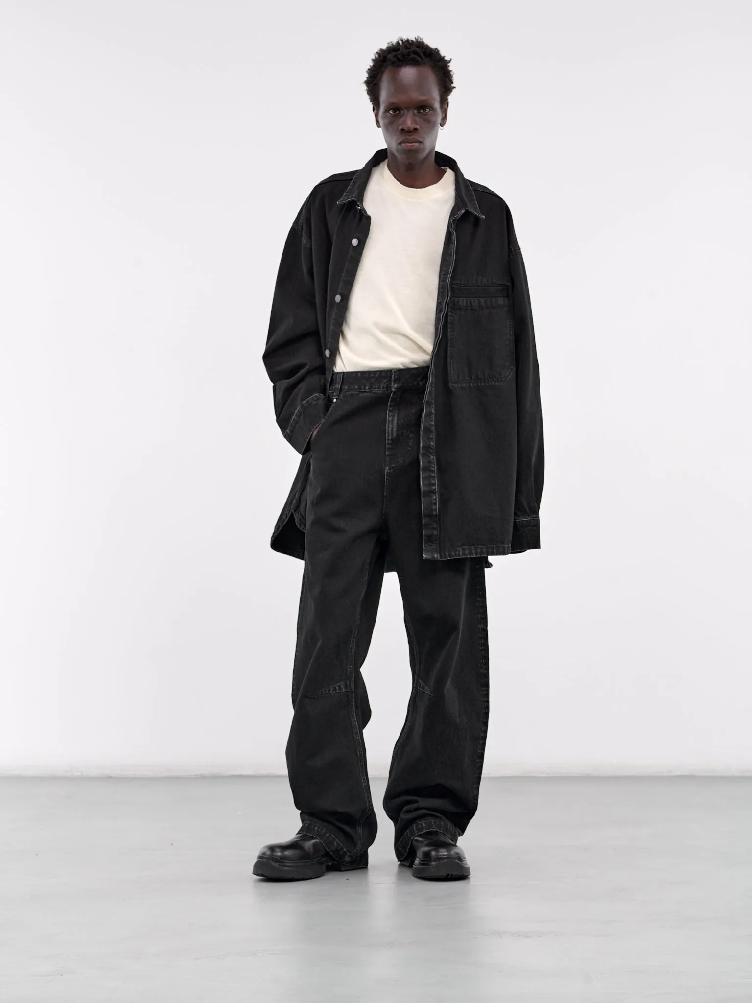 Boxy Denim Jacket (ES2427MA-MAGNETITE)