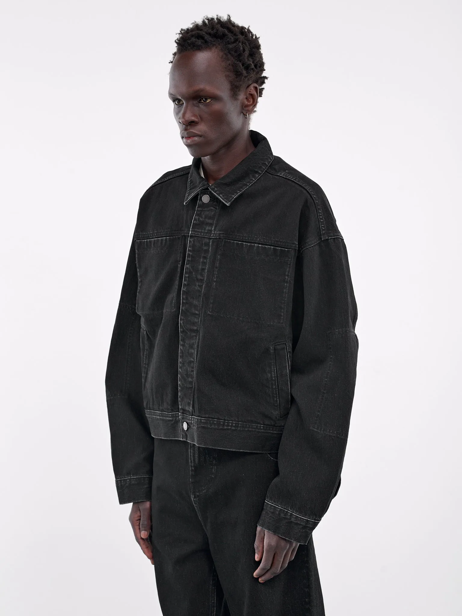 Boxy Denim Jacket (ES2427MA-MAGNETITE)