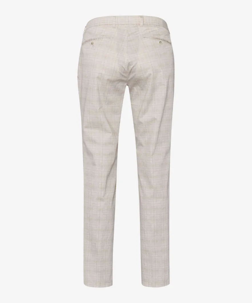 Brax Felix Printed Check Chino - Rye