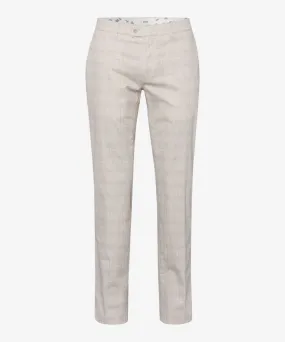 Brax Felix Printed Check Chino - Rye