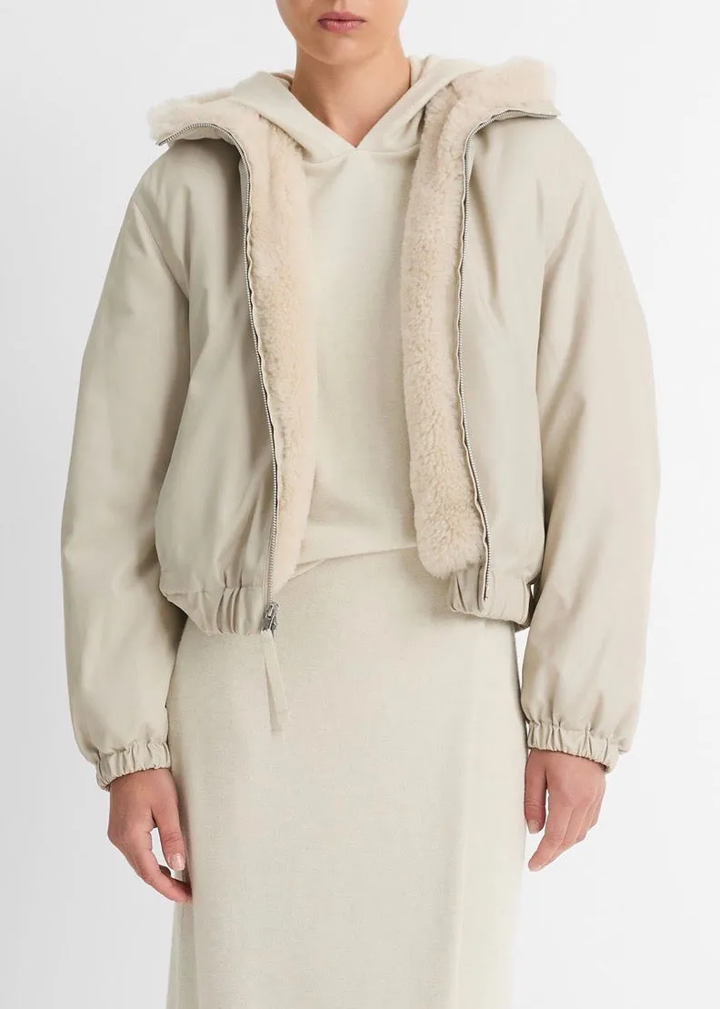 Faux Fur Lined Bomber (Ceramic)