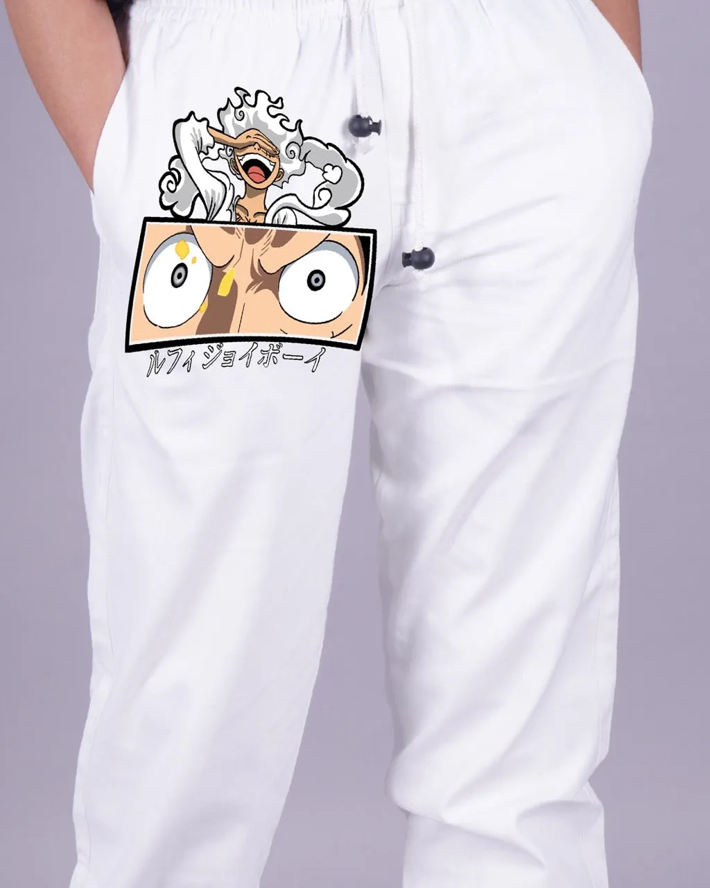 Femme Gear 5: Female White Adjustable Cargo Pants
