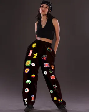 Get Funky in Black: Ladies' Adjustable Cargo Pants