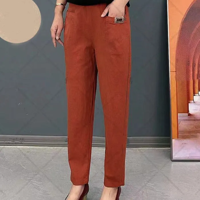 👖Hot Sale 49% OFF🔥Women's Elastic Waist Cotton Trousers