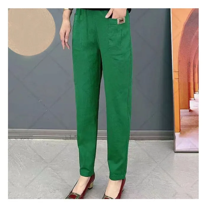 👖Hot Sale 49% OFF🔥Women's Elastic Waist Cotton Trousers