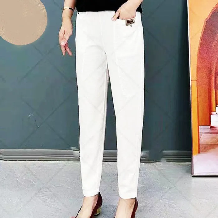 👖Hot Sale 49% OFF🔥Women's Elastic Waist Cotton Trousers