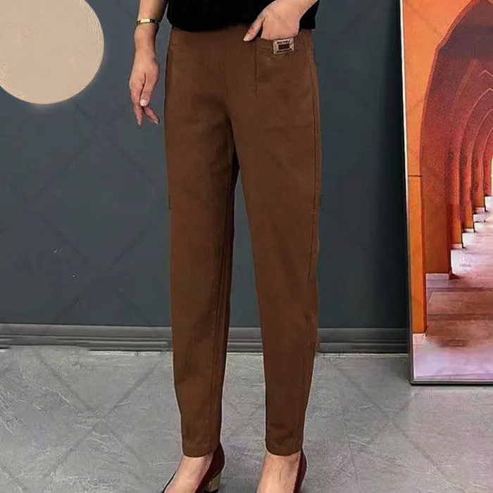 👖Hot Sale 49% OFF🔥Women's Elastic Waist Cotton Trousers