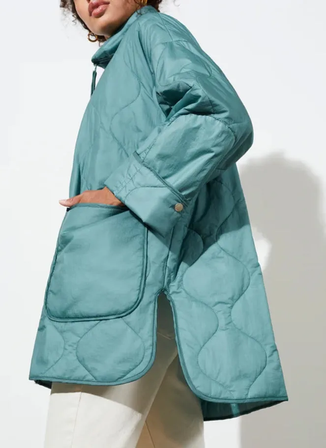 Langer Chen light weight jacket in agave colour