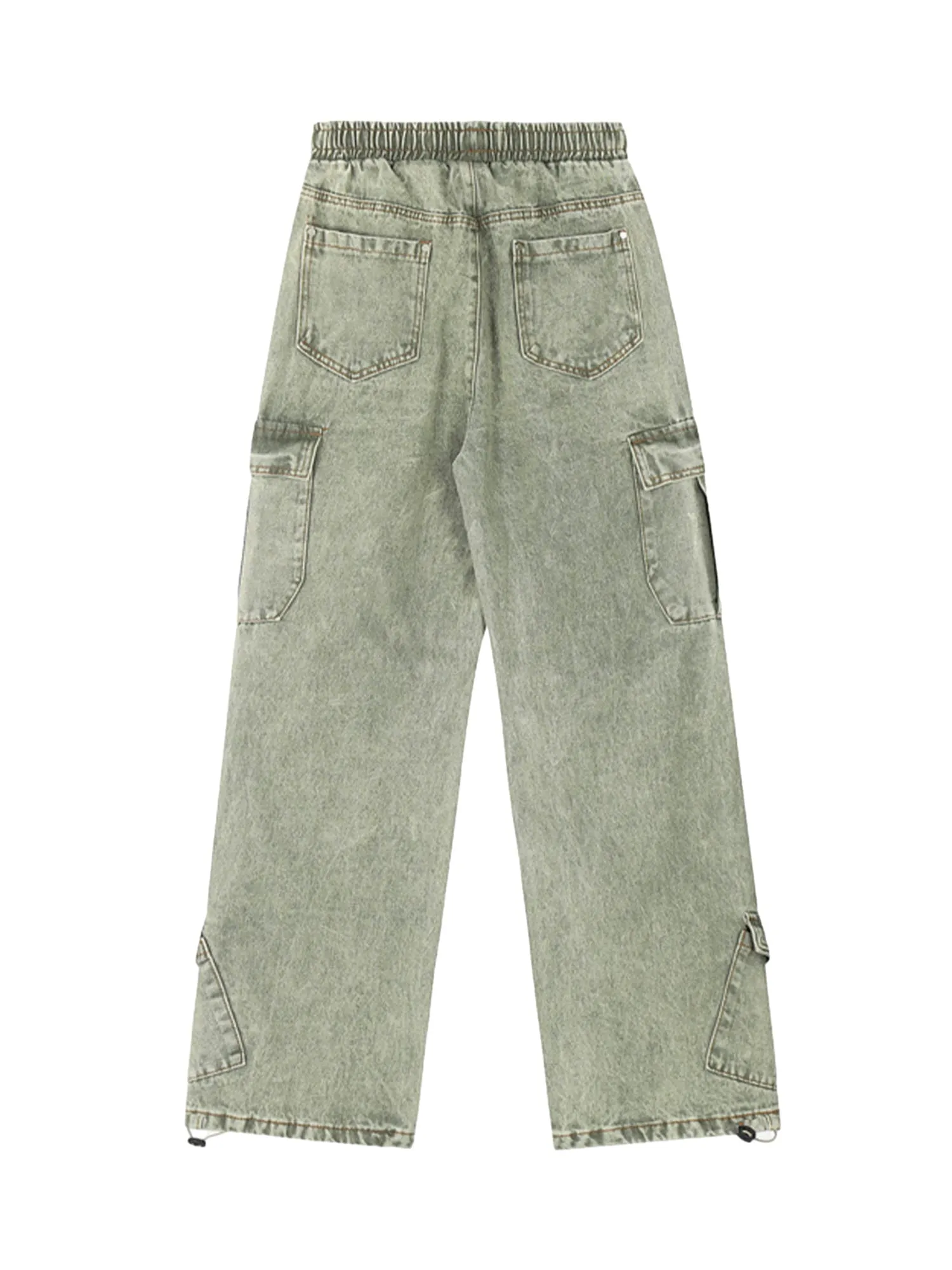 Sneakerhill High Street Loose Elastic Waist Drawstring Trousers