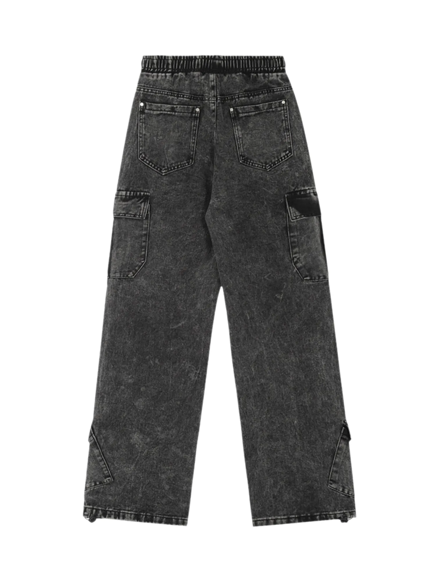 Sneakerhill High Street Loose Elastic Waist Drawstring Trousers