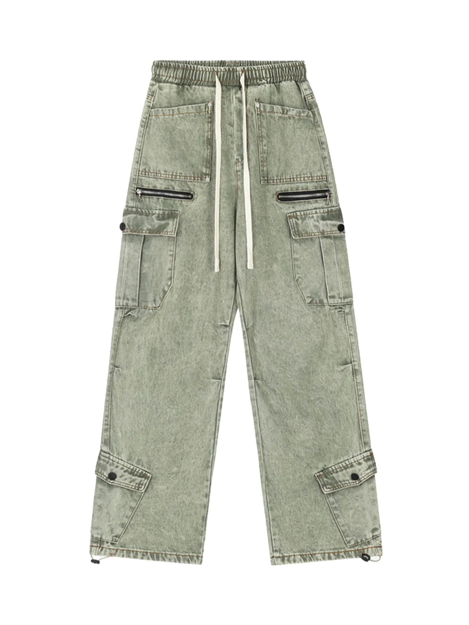 Sneakerhill High Street Loose Elastic Waist Drawstring Trousers