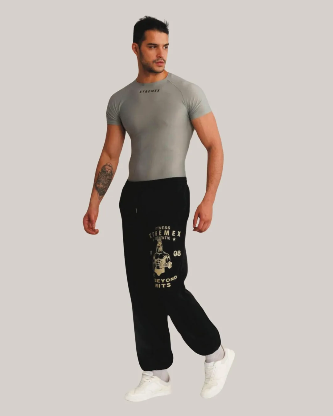 Unisex Black Cotton Pant - Beyond Limits