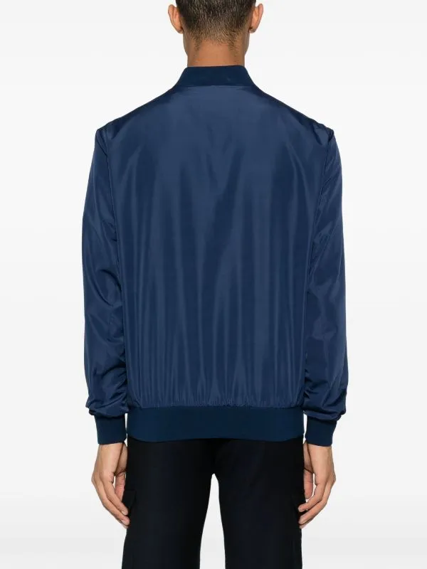 zipped bomber jacket