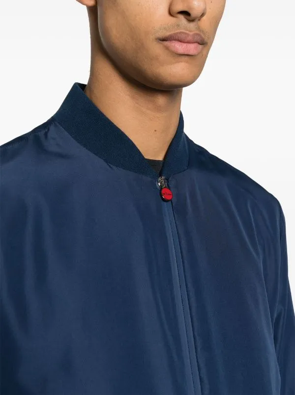 zipped bomber jacket