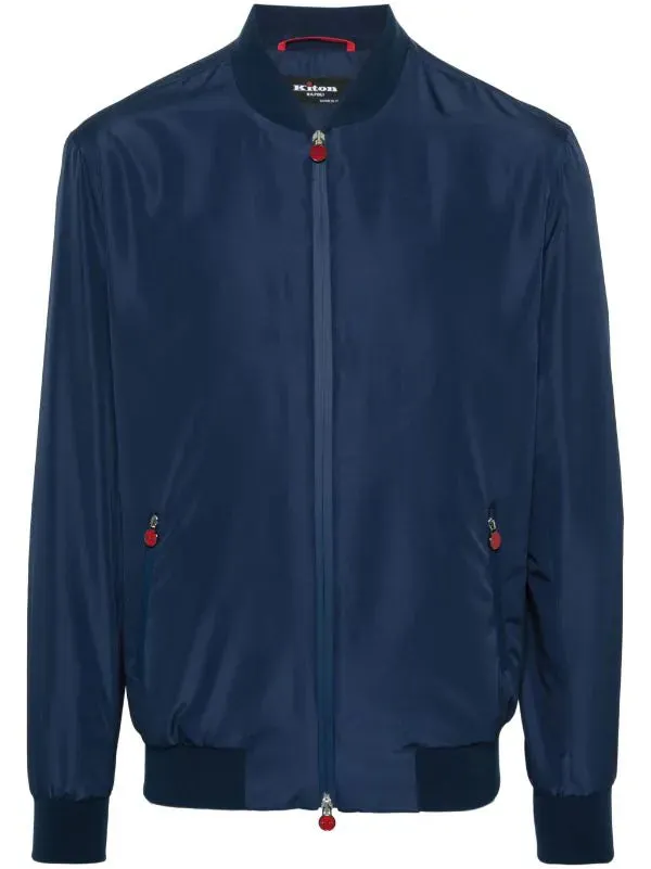 zipped bomber jacket